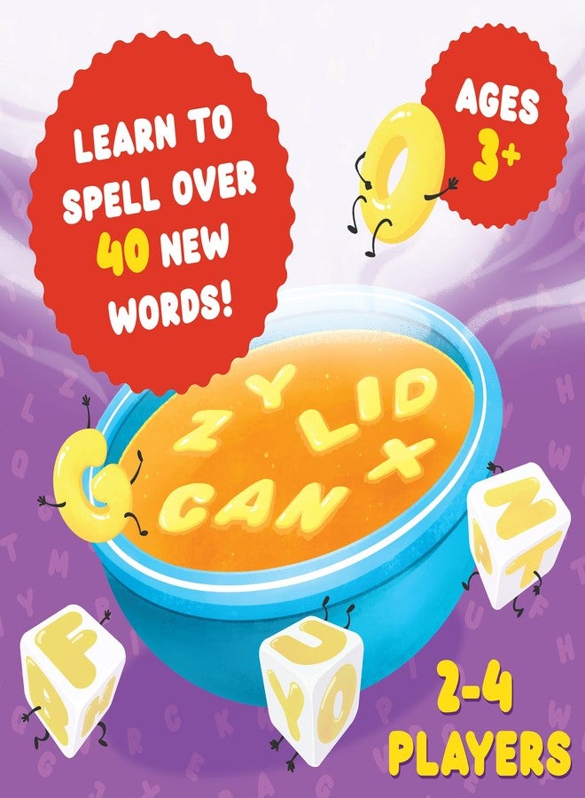 Peaceable Kingdom Alphabet Soup Spelling Game - Educational Boardgame for Kids Aged 3 and Up - Preschool Learning Activities - Kindergarten Learning Games - Image 3